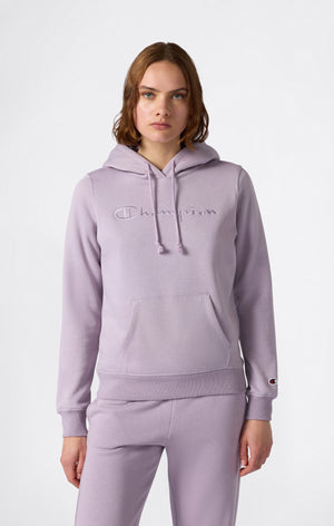 Kapuzenpullover Mit Angerautem Innenmaterial Und Großem Gesticktem Logo Icons Damen