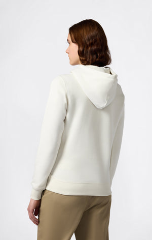 Women’s Fleece Hoodie with Big Embroidered Logo Icons