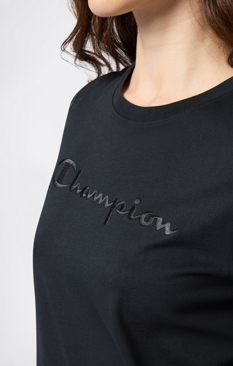 T-Shirt Femme Avec Logo Script Icons