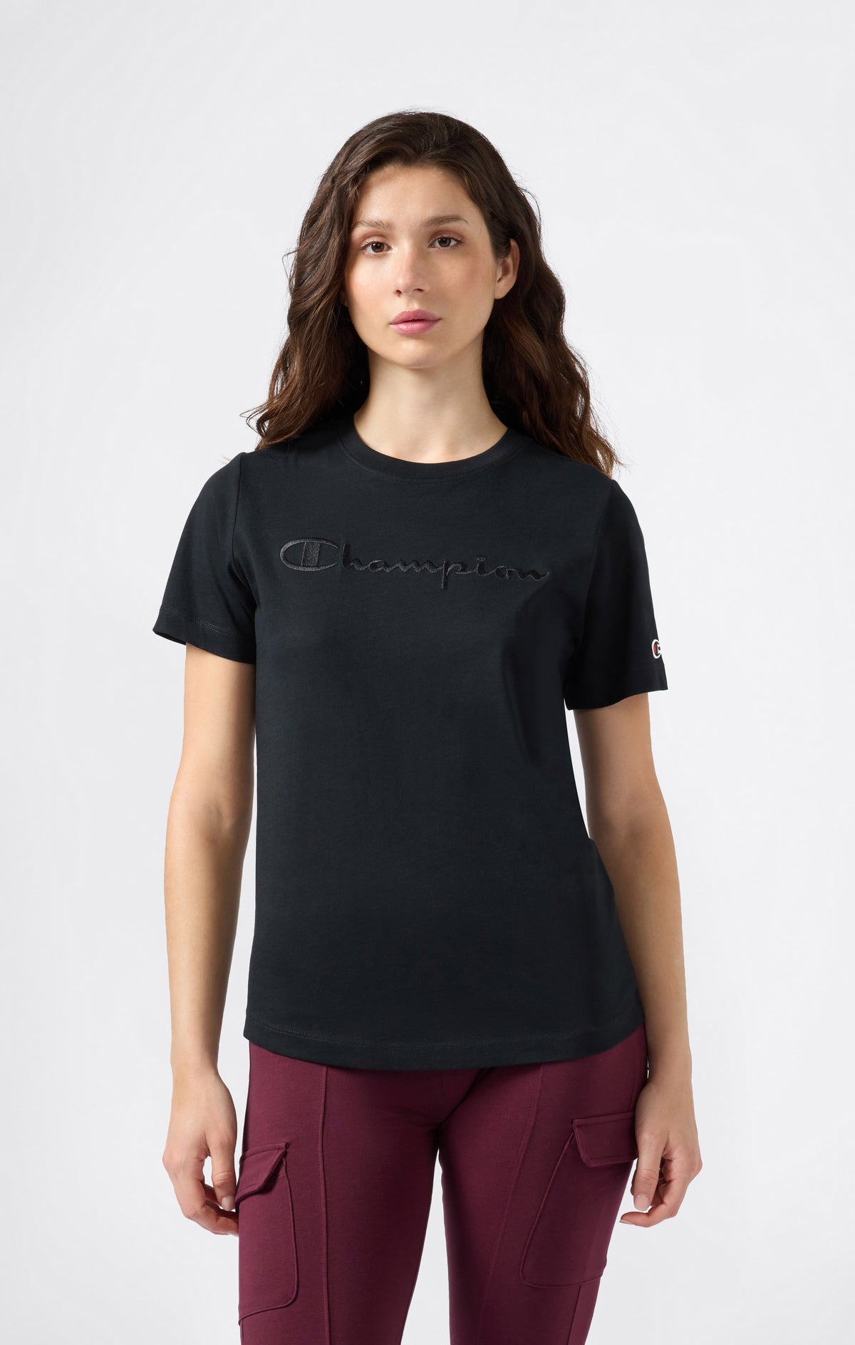 T-Shirt Femme Avec Logo Script Icons