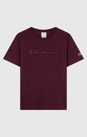 T-Shirt Donna Con Logo Script Icons