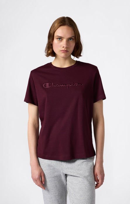 T-Shirt Donna Con Logo Script Icons