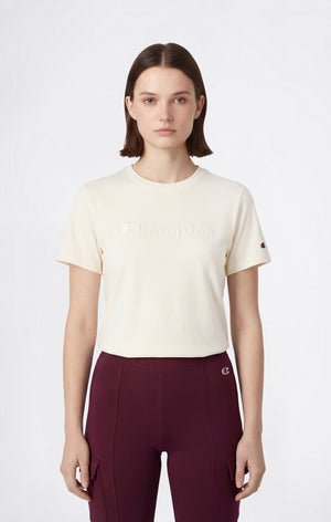 T-Shirt Femme Avec Logo Script Icons