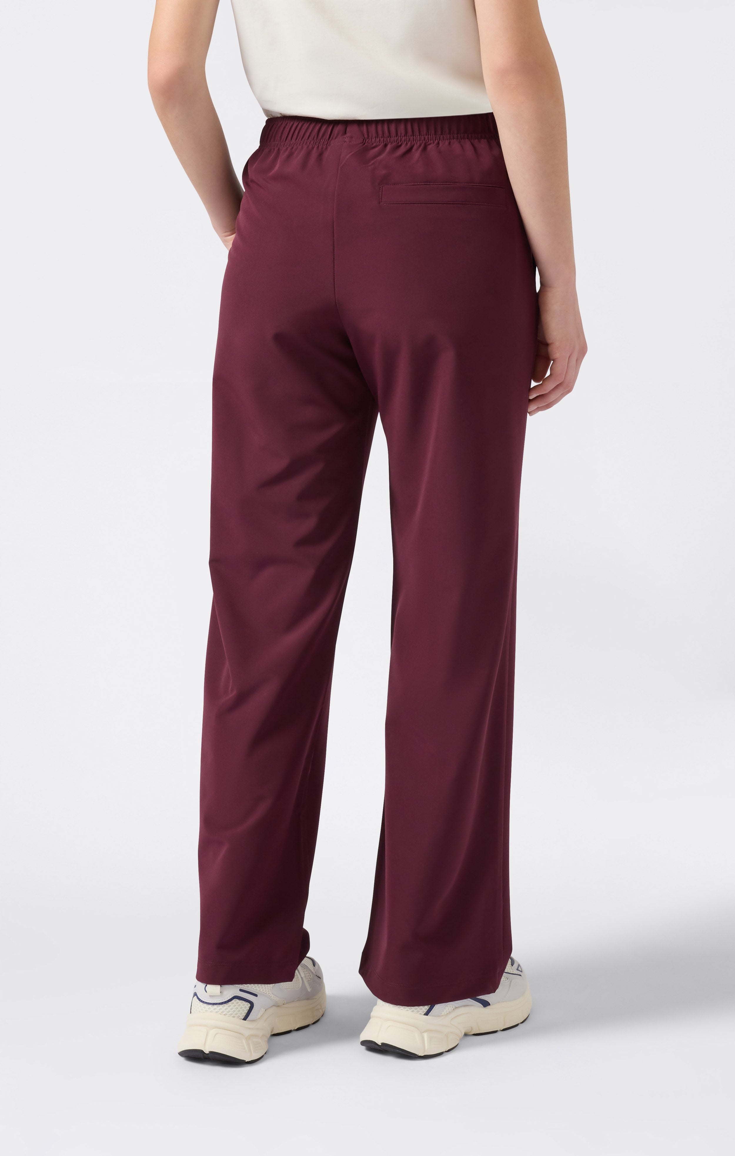 Women's Slim Fit Stretch Twill Pants Icons Burgundy icons