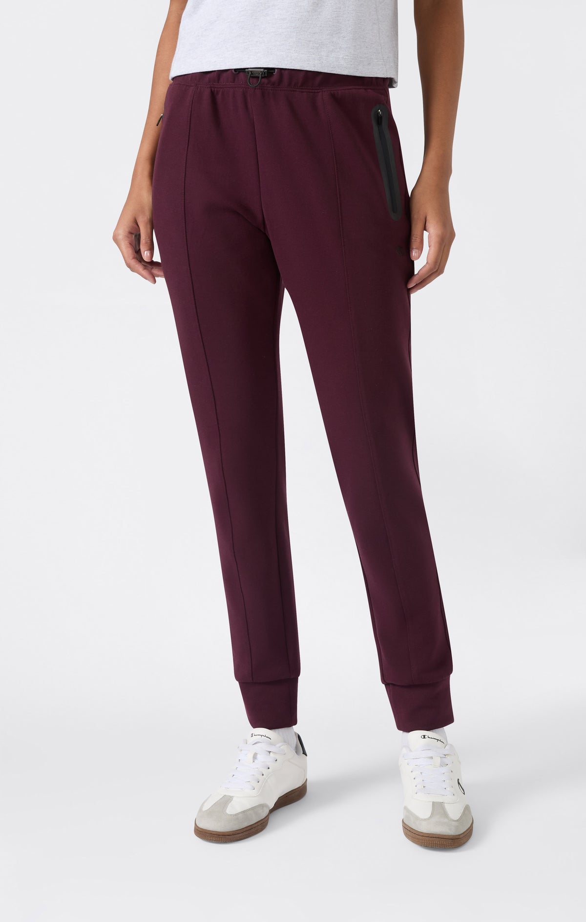 Women’s Cuffed Slim Fit Pants with Zip Pockets C-Tech