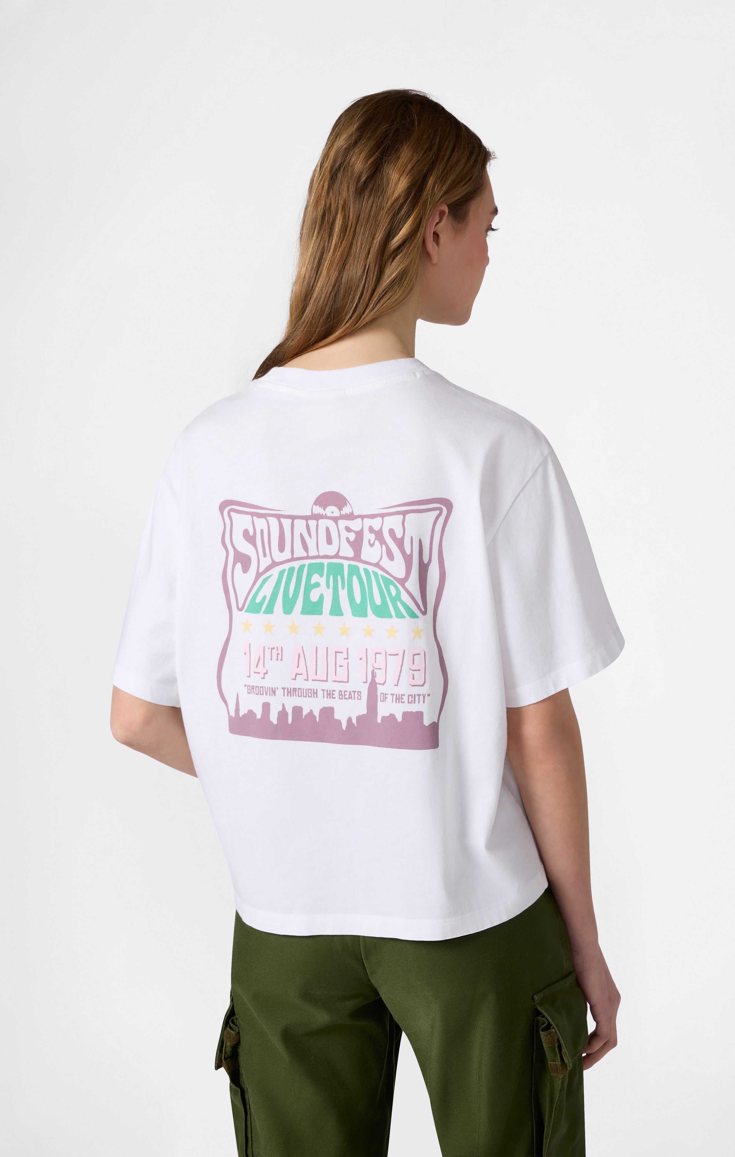 T-shirt Graphique Coupe Ample pour Femme