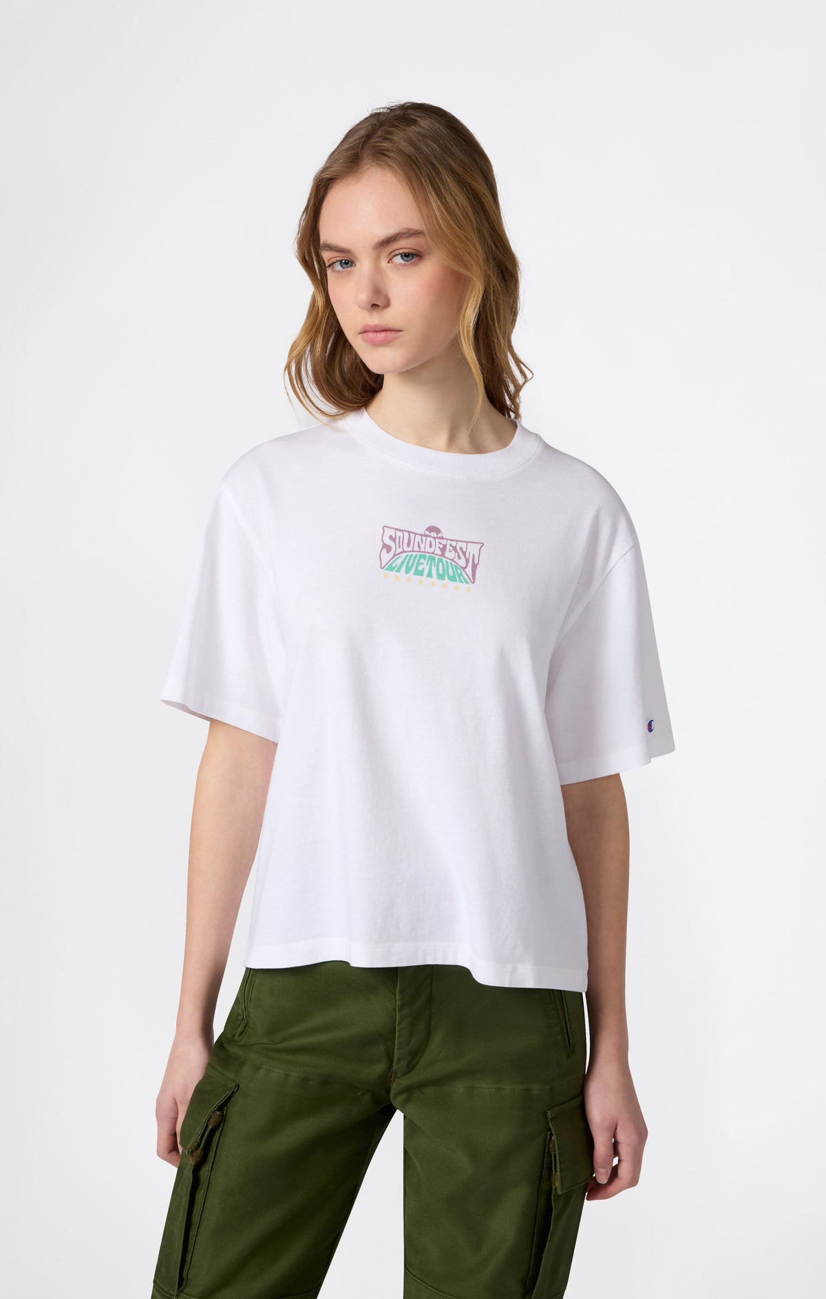 Camiseta Gráfica Loose Fit para Mujer