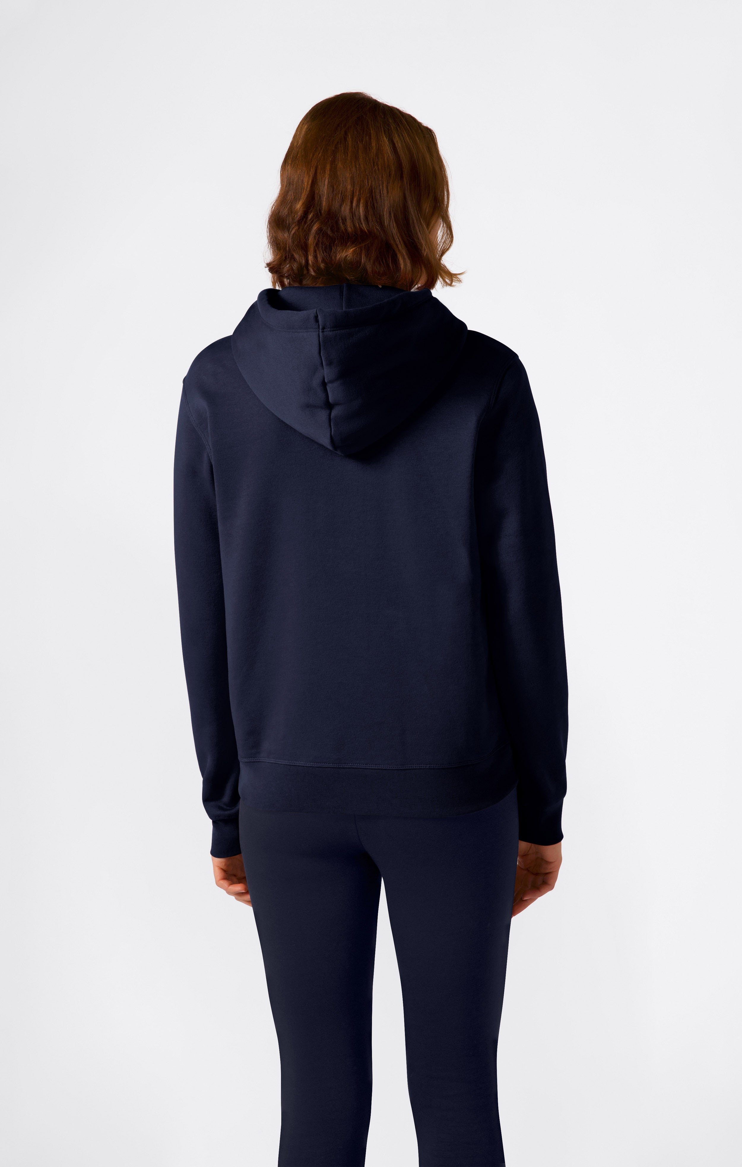 Felpa Con Cappuccio Interno Felpato Con Piccolo Logo Ricamato Icons Da Donna