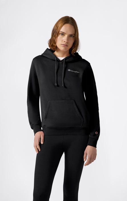 Women’s Fleece Hoodie with Small Embroidered Logo Icons