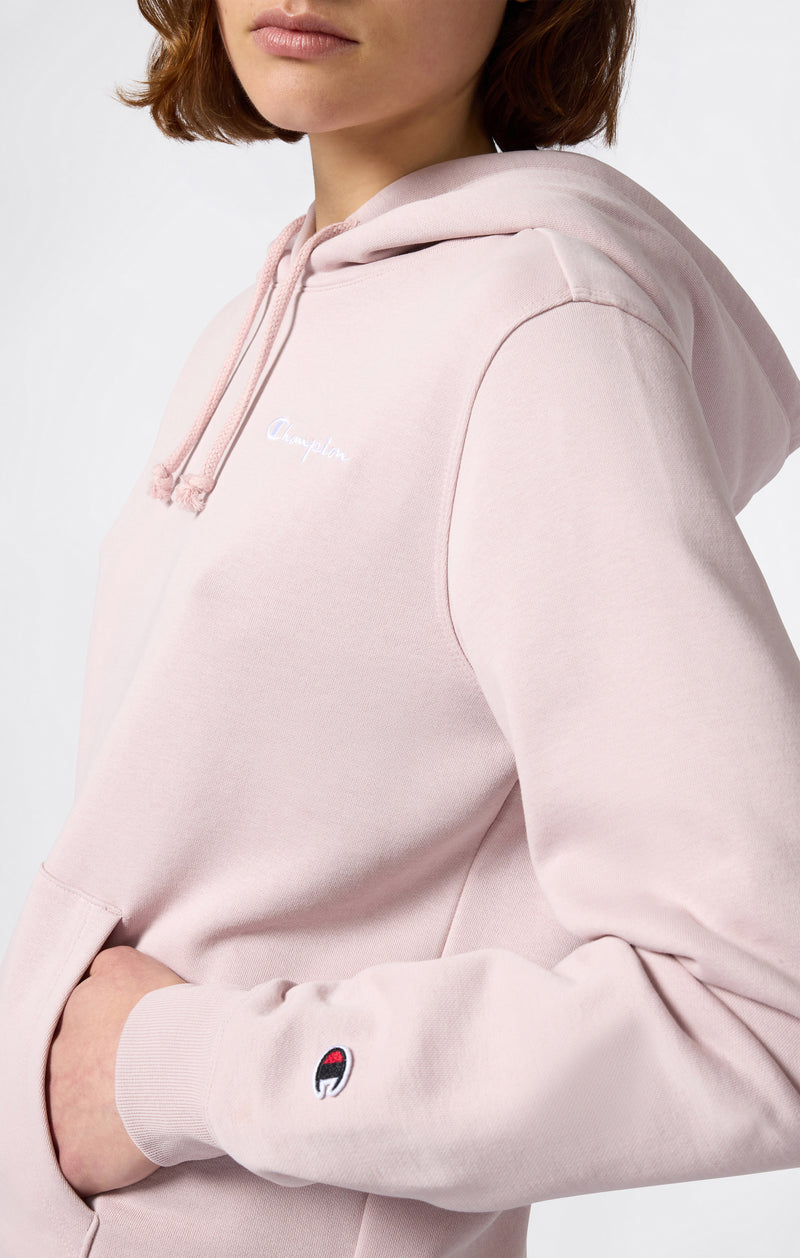 Felpa Con Cappuccio Interno Felpato Con Piccolo Logo Ricamato Icons Da Donna