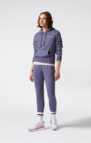 Women’s Fleece Hoodie with Small Embroidered Logo Icons