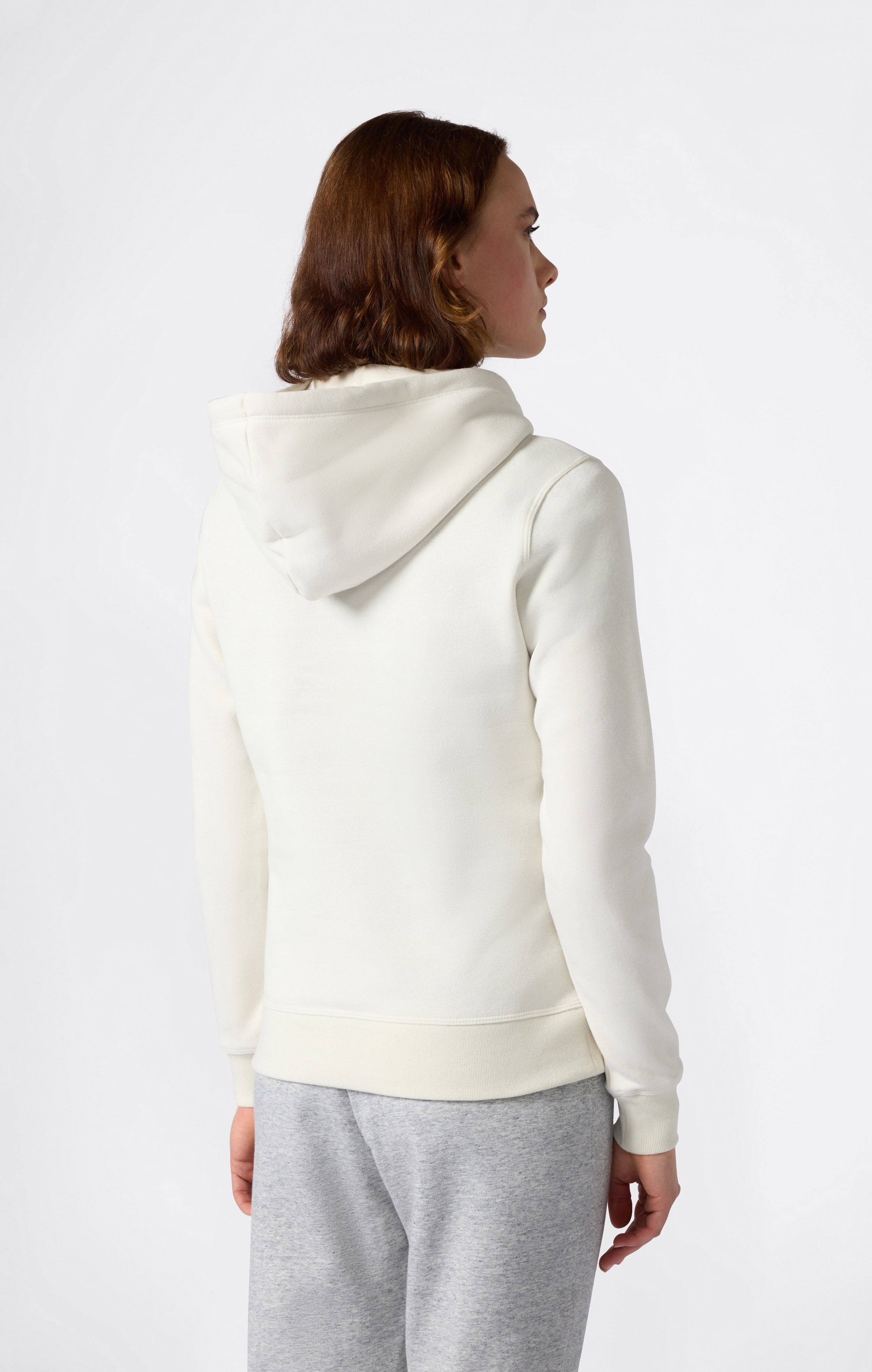 Felpa Con Cappuccio Interno Felpato Con Piccolo Logo Ricamato Icons Da Donna