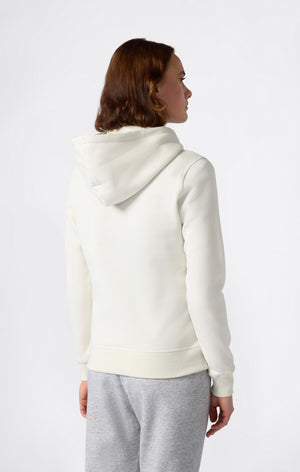 Felpa Con Cappuccio Interno Felpato Con Piccolo Logo Ricamato Icons Da Donna