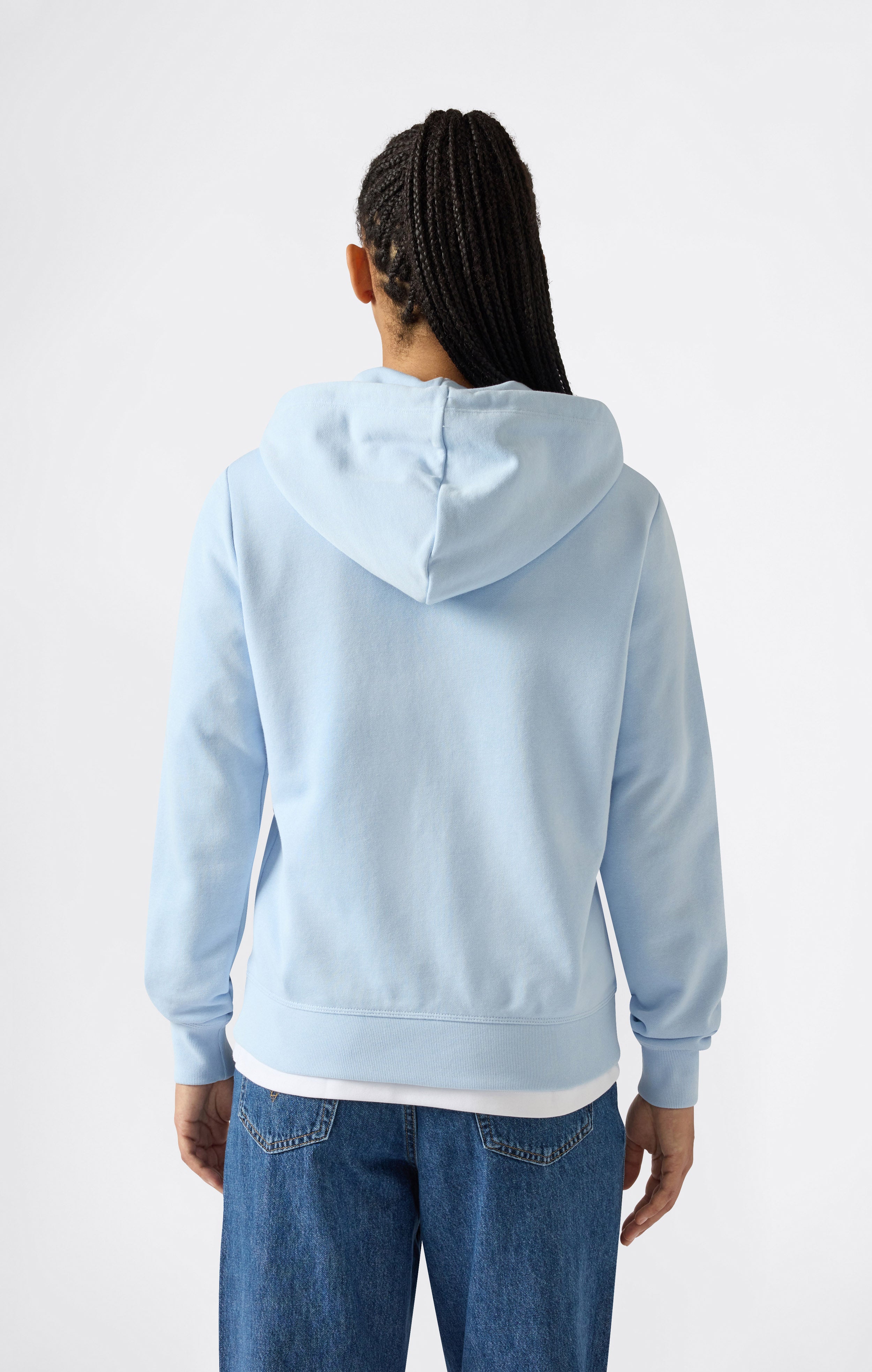 Leichter Damen-Hoodie mit Durchgehendem Reißverschluss Icons