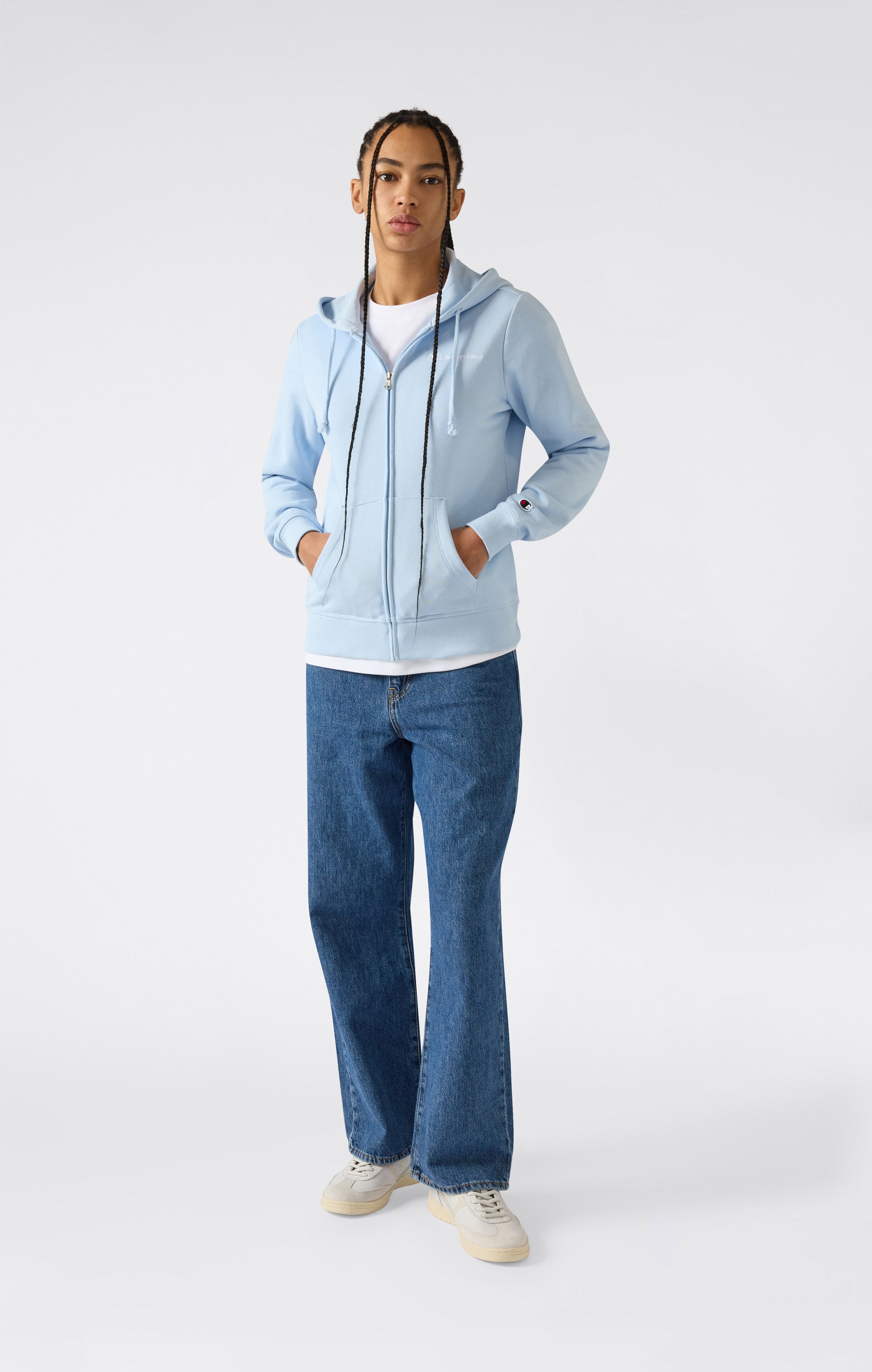 Sudadera Ligera con Capucha y Cremallera Completa para Mujer Icons
