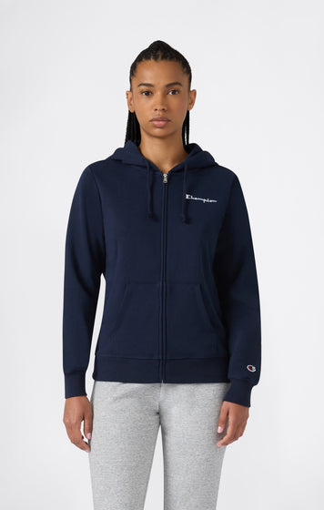 Felpa Leggera con Cappuccio e Zip Intera da Donna Icons