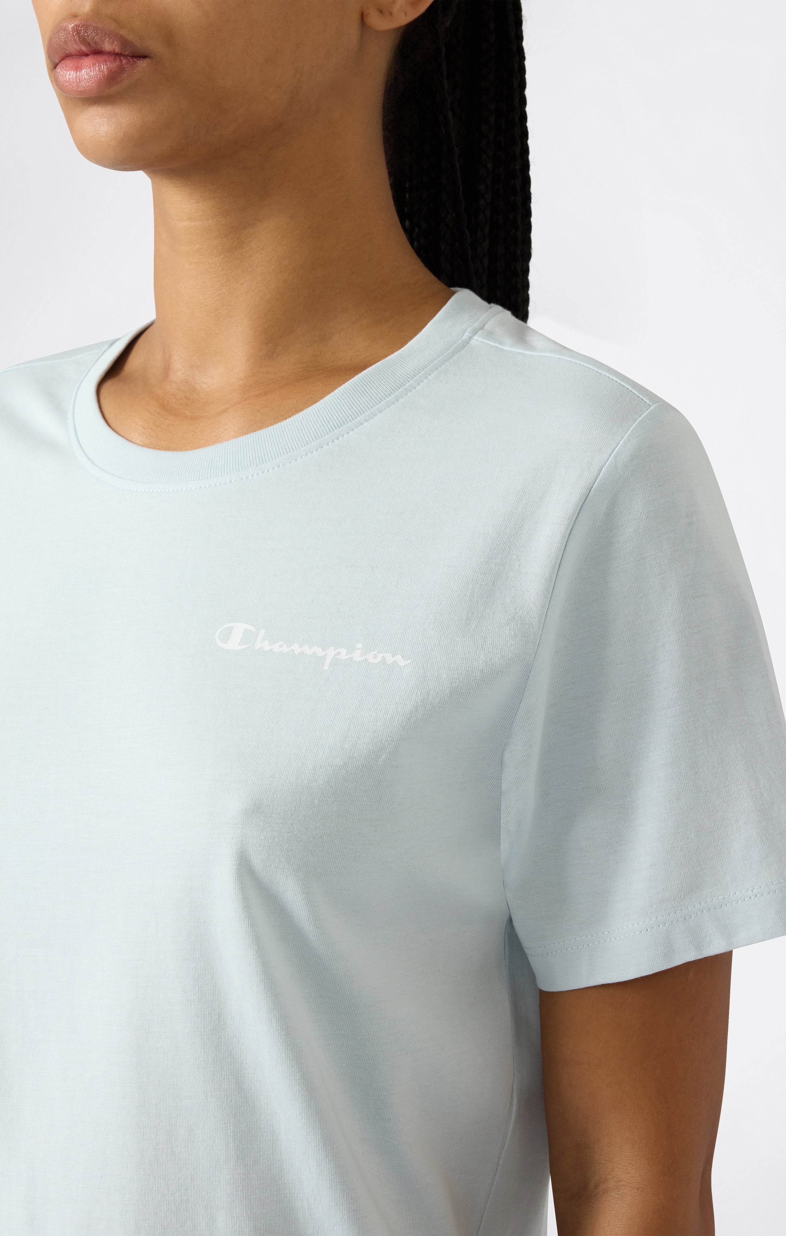 Damen T-Shirt Mit Kleinem Script Logo Icons