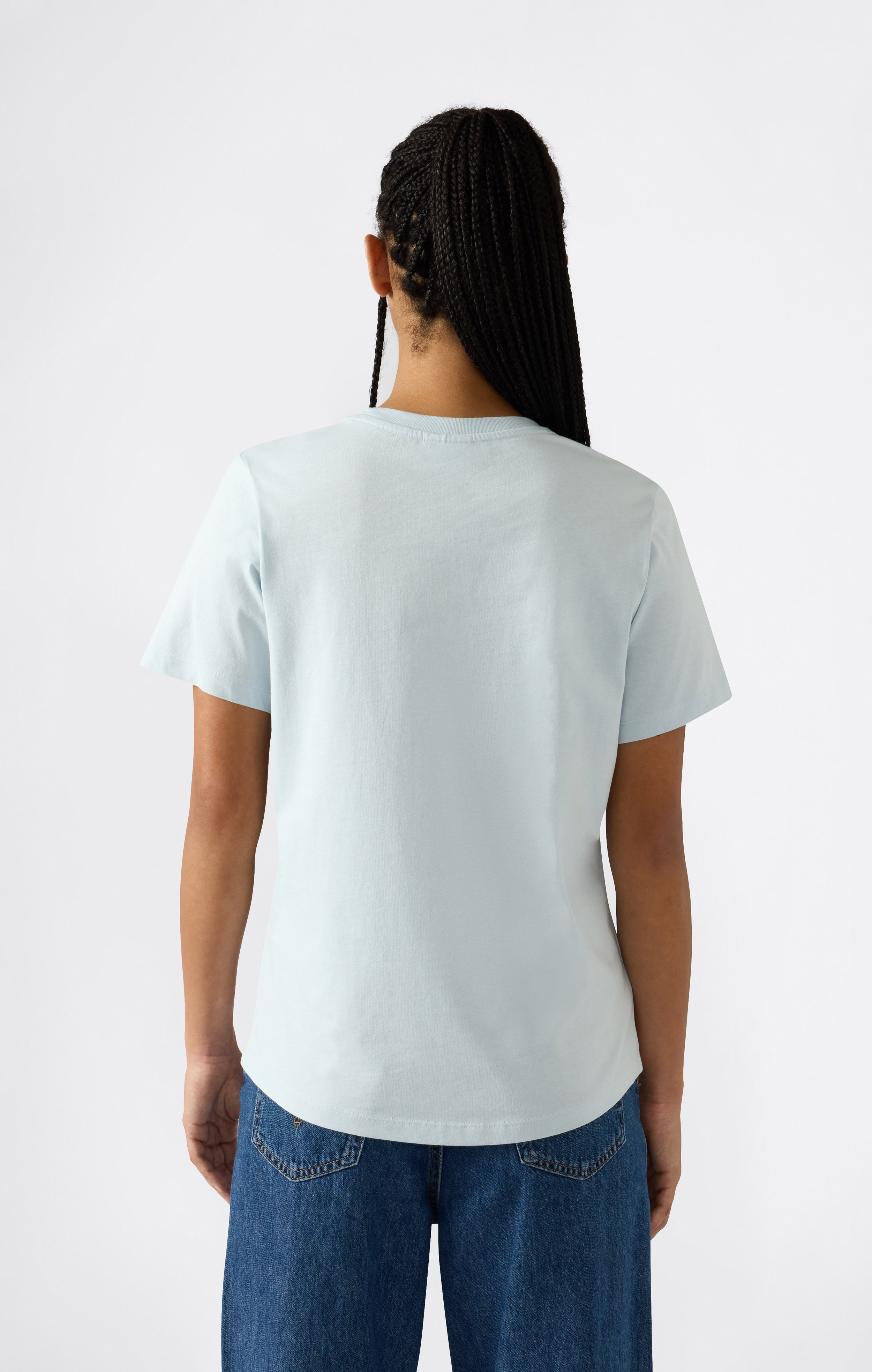 Damen T-Shirt Mit Kleinem Script Logo Icons