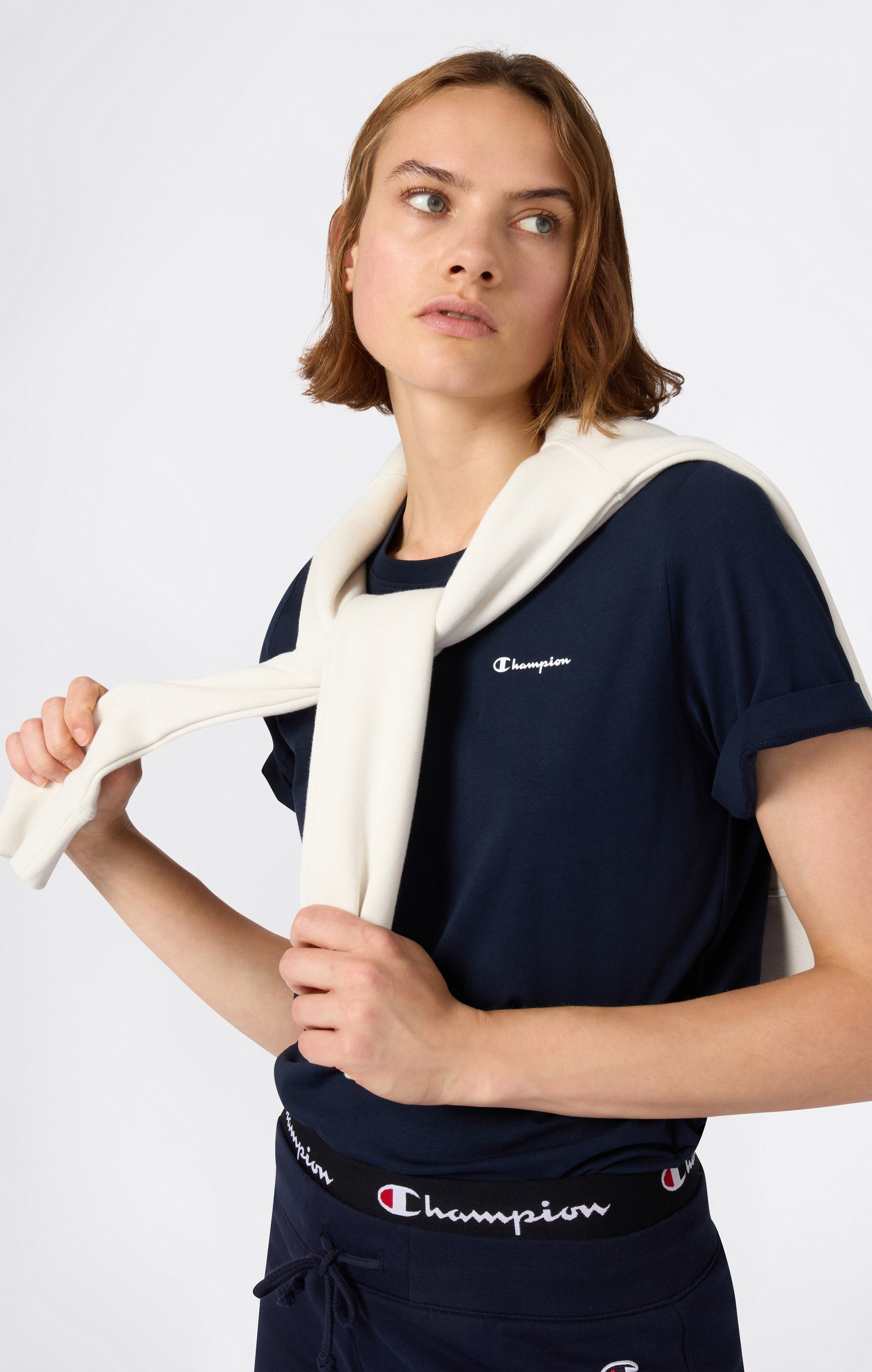 T-Shirt Femme Petit Logo Script Icons