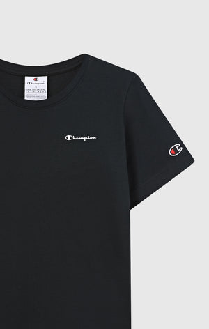Damen T-Shirt Mit Kleinem Script Logo Icons