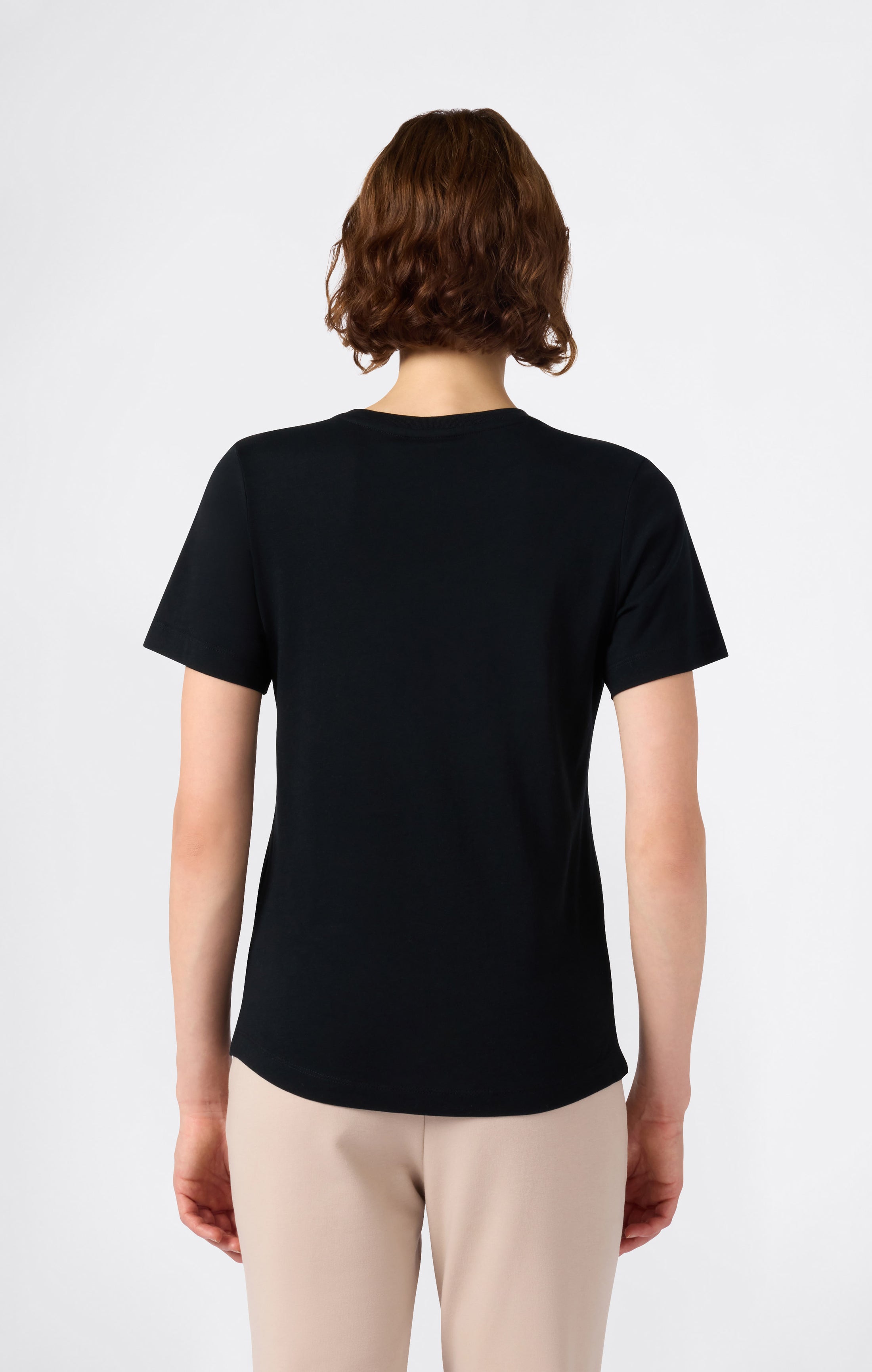 Damen T-Shirt Mit Kleinem Script Logo Icons