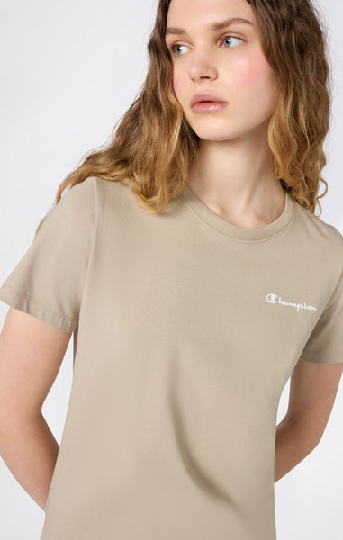 Damen T-Shirt Mit Kleinem Script Logo Icons