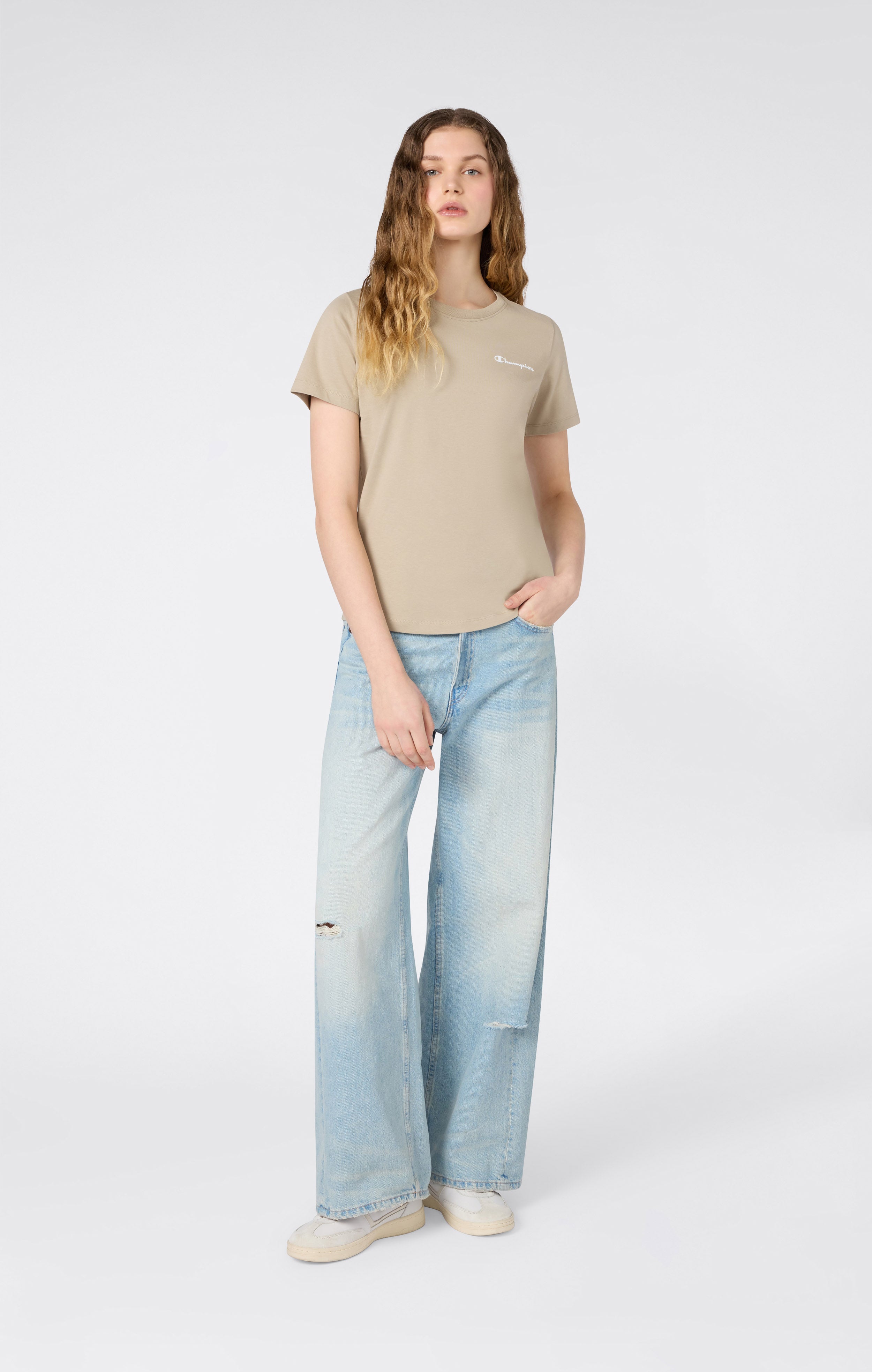 Women's Small Script Logo T-Shirt Icons