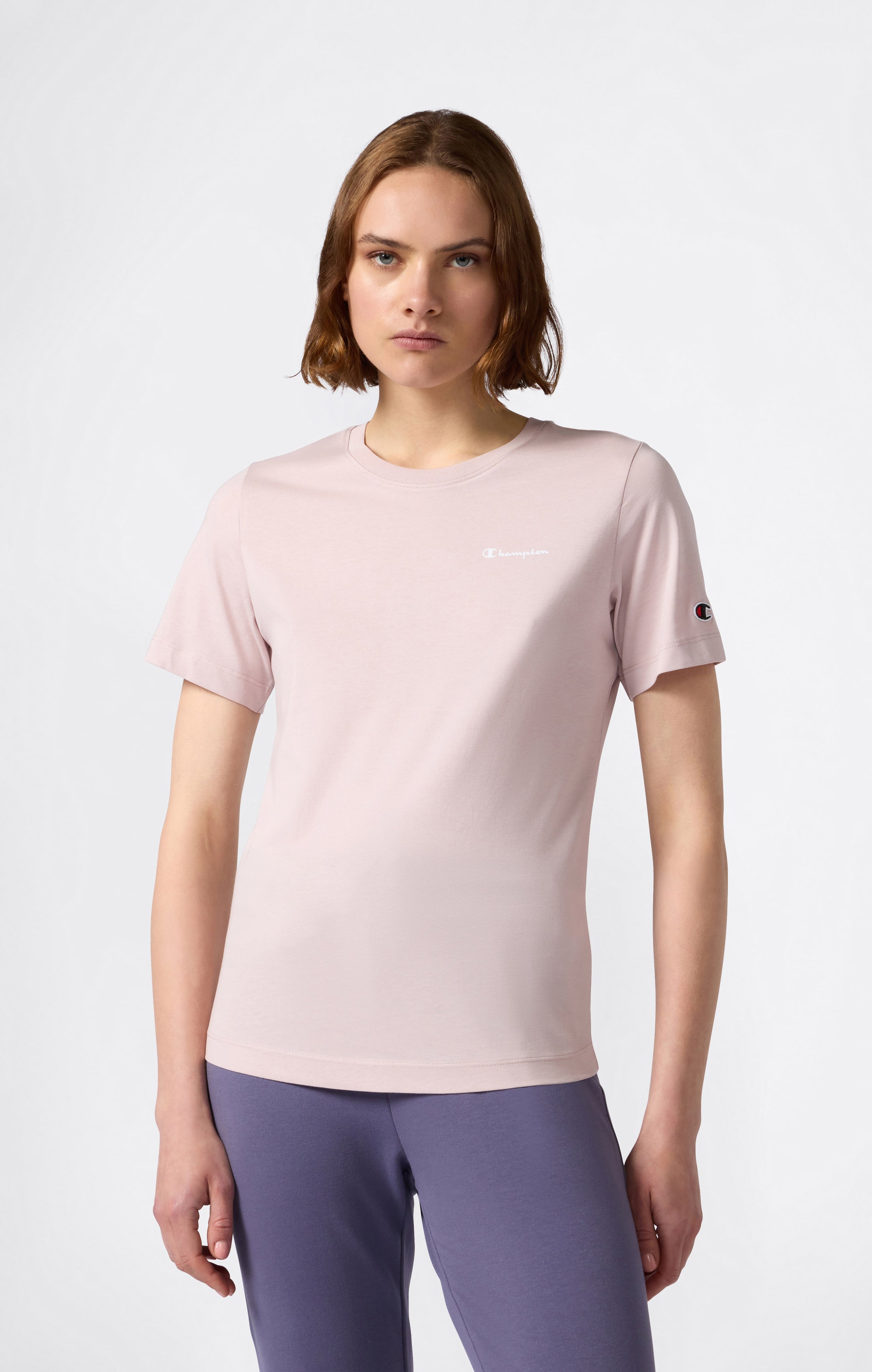 Damen T-Shirt Mit Kleinem Script Logo Icons