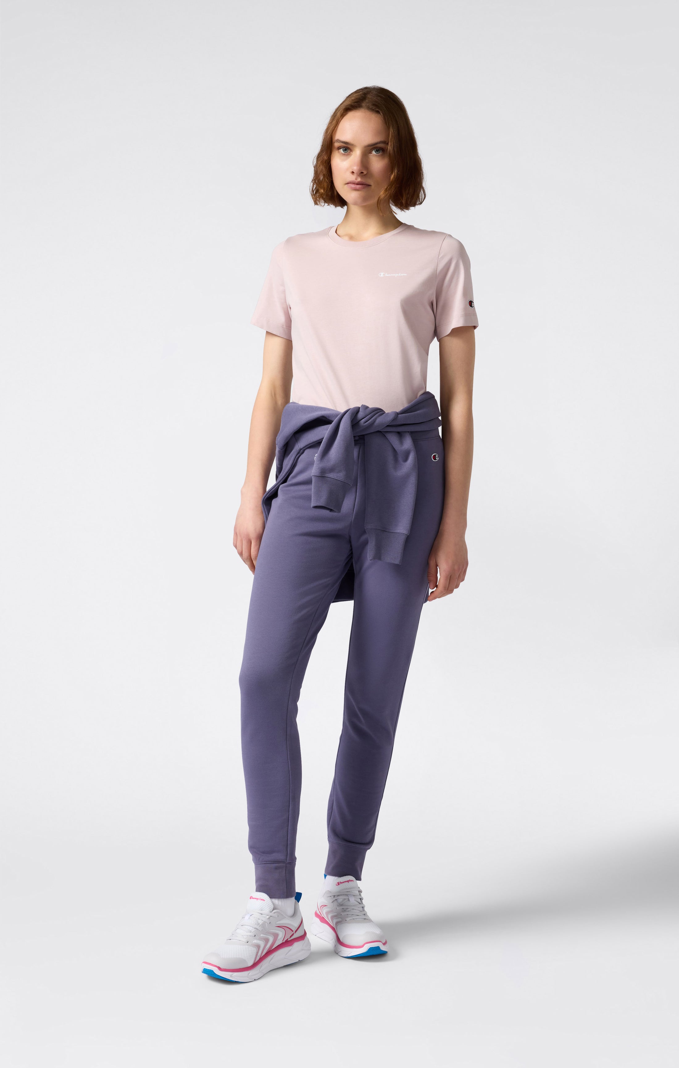 Damen T-Shirt Mit Kleinem Script Logo Icons