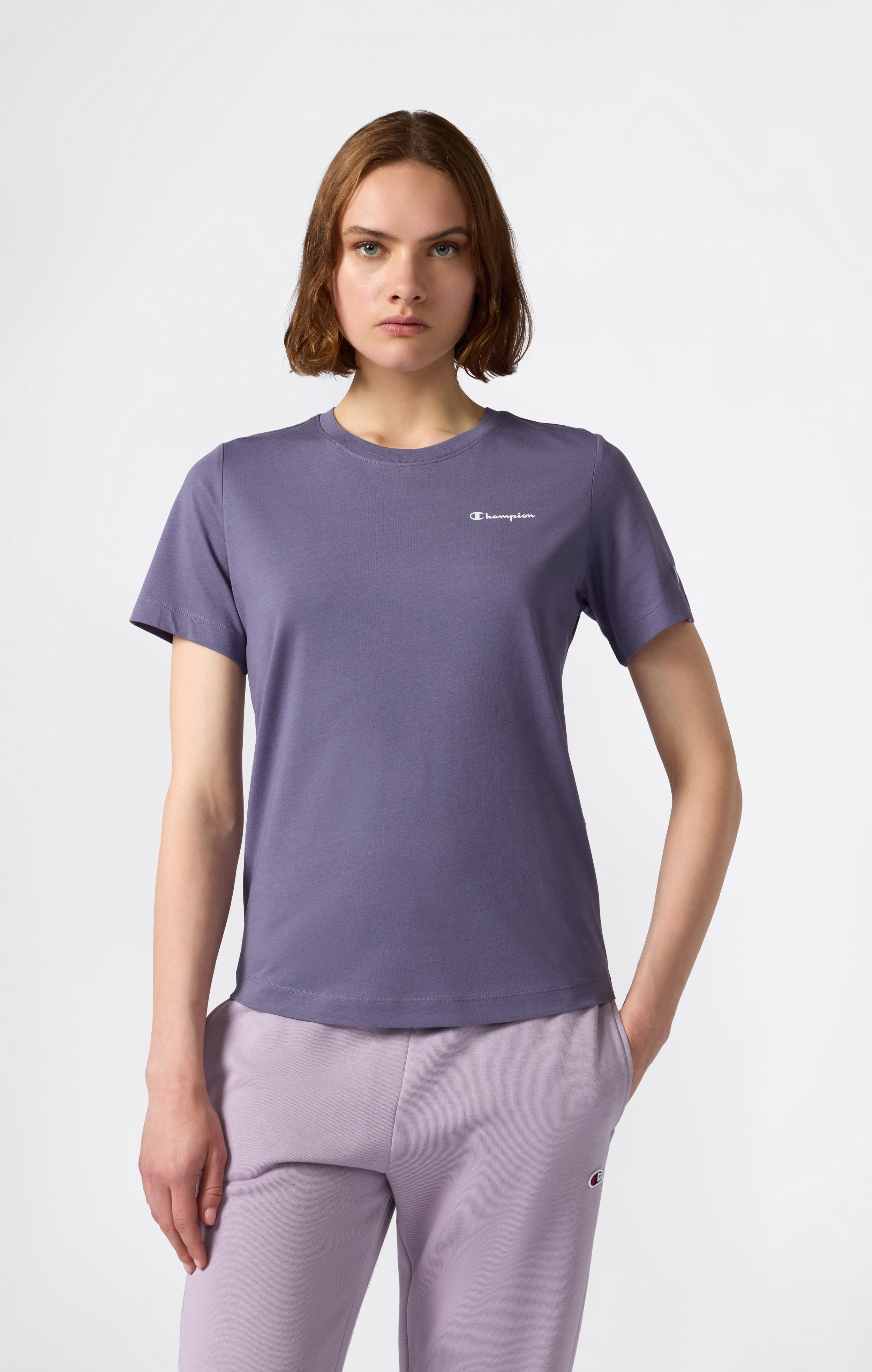 T-Shirt Donna Piccolo Logo Script Icons