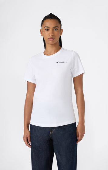 T-Shirt Donna Piccolo Logo Script Icons