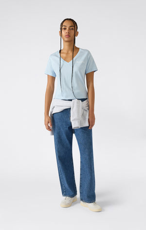 Damen T-Shirt mit V-Ausschnitt Icons