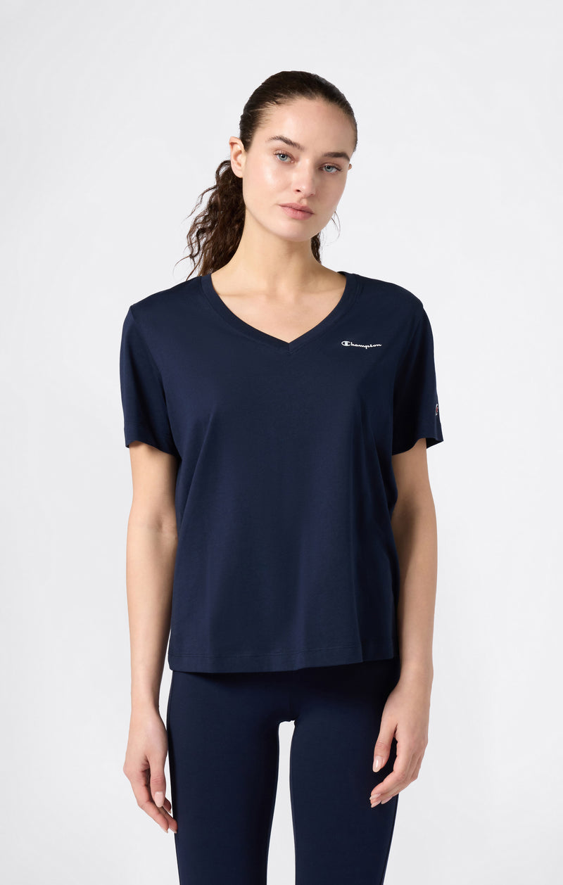 Damen T-Shirt mit V-Ausschnitt Icons