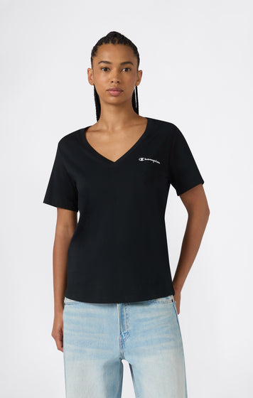 Damen T-Shirt mit V-Ausschnitt Icons