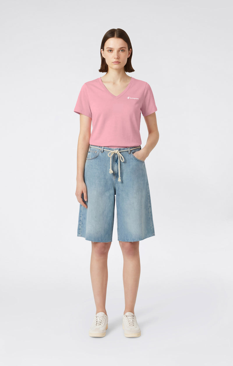 Damen T-Shirt mit V-Ausschnitt Icons