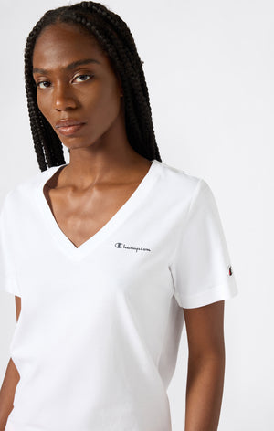 Damen T-Shirt mit V-Ausschnitt Icons