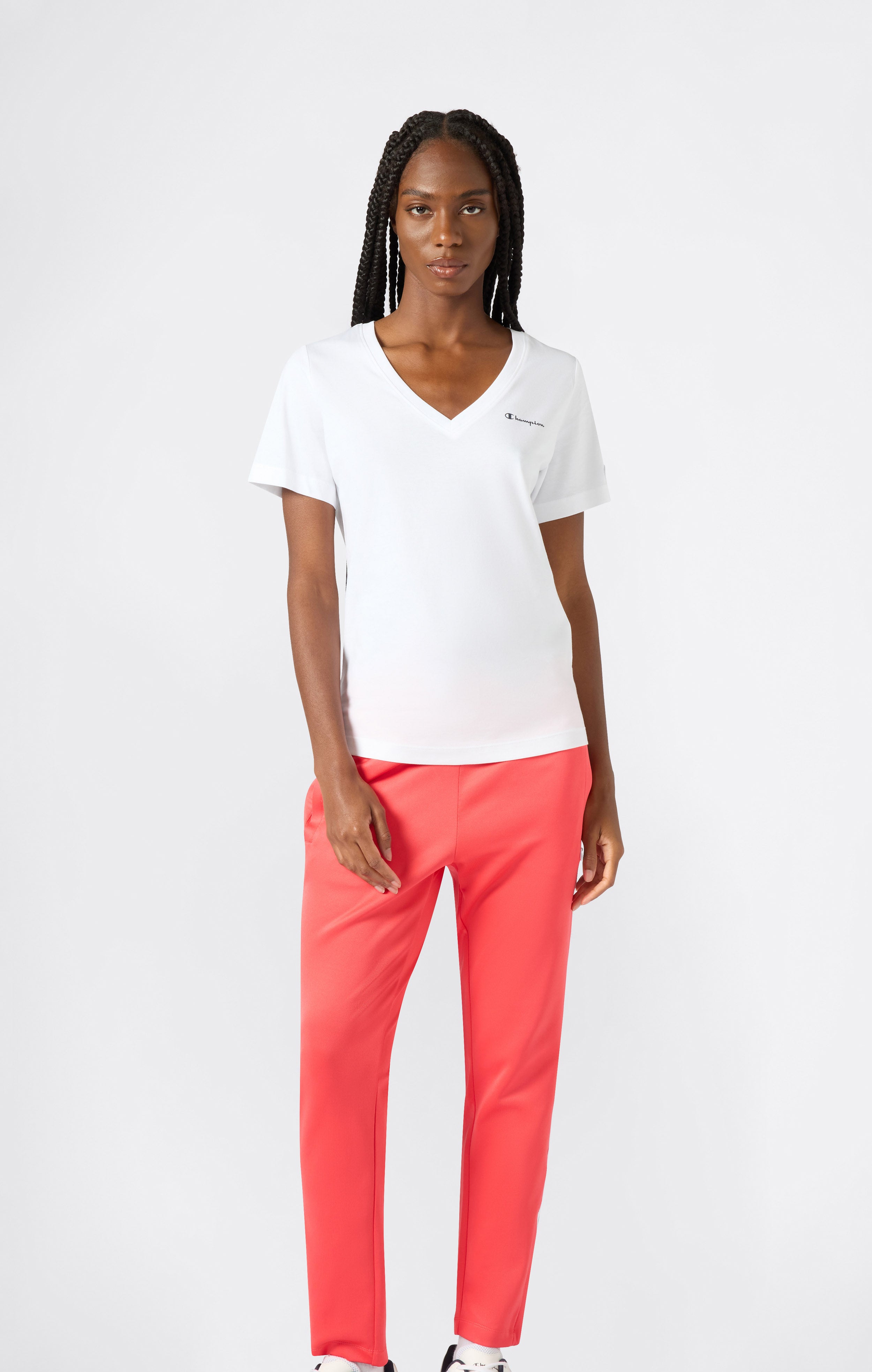 Damen T-Shirt mit V-Ausschnitt Icons