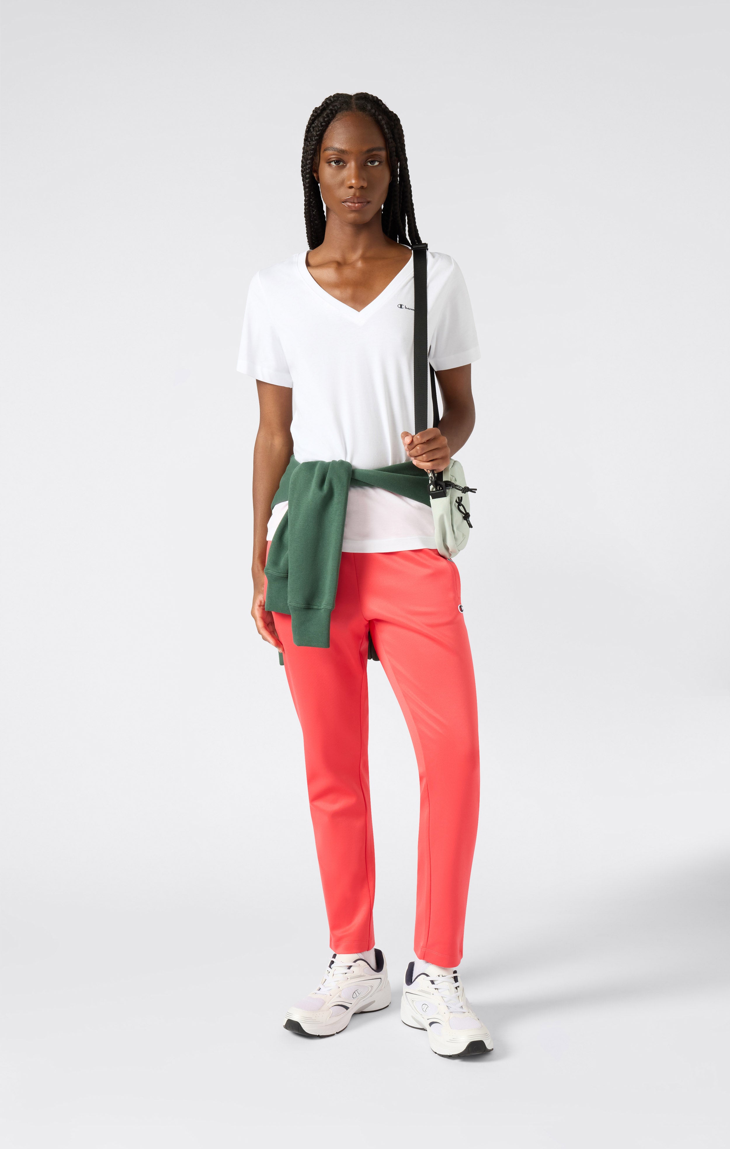 Damen T-Shirt mit V-Ausschnitt Icons