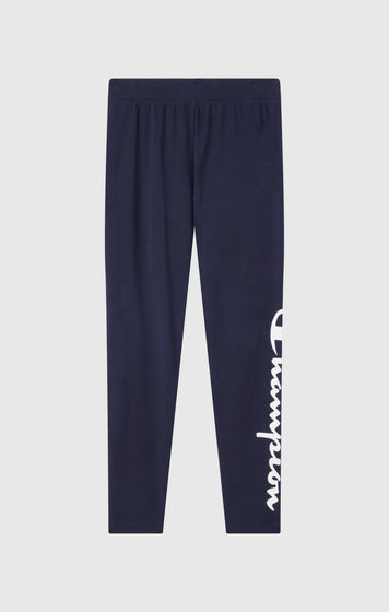 Women's Crop Leggings Script Logo