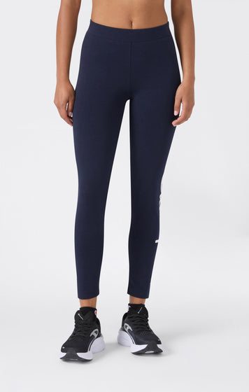 Women's Crop Leggings Script Logo
