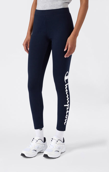 Women's Crop Leggings Script Logo