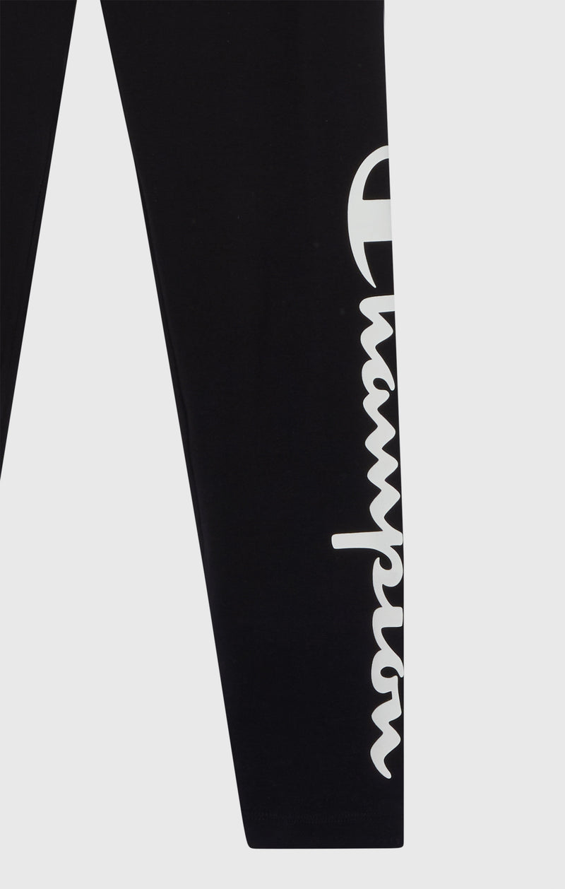 Women's Crop Leggings Script Logo