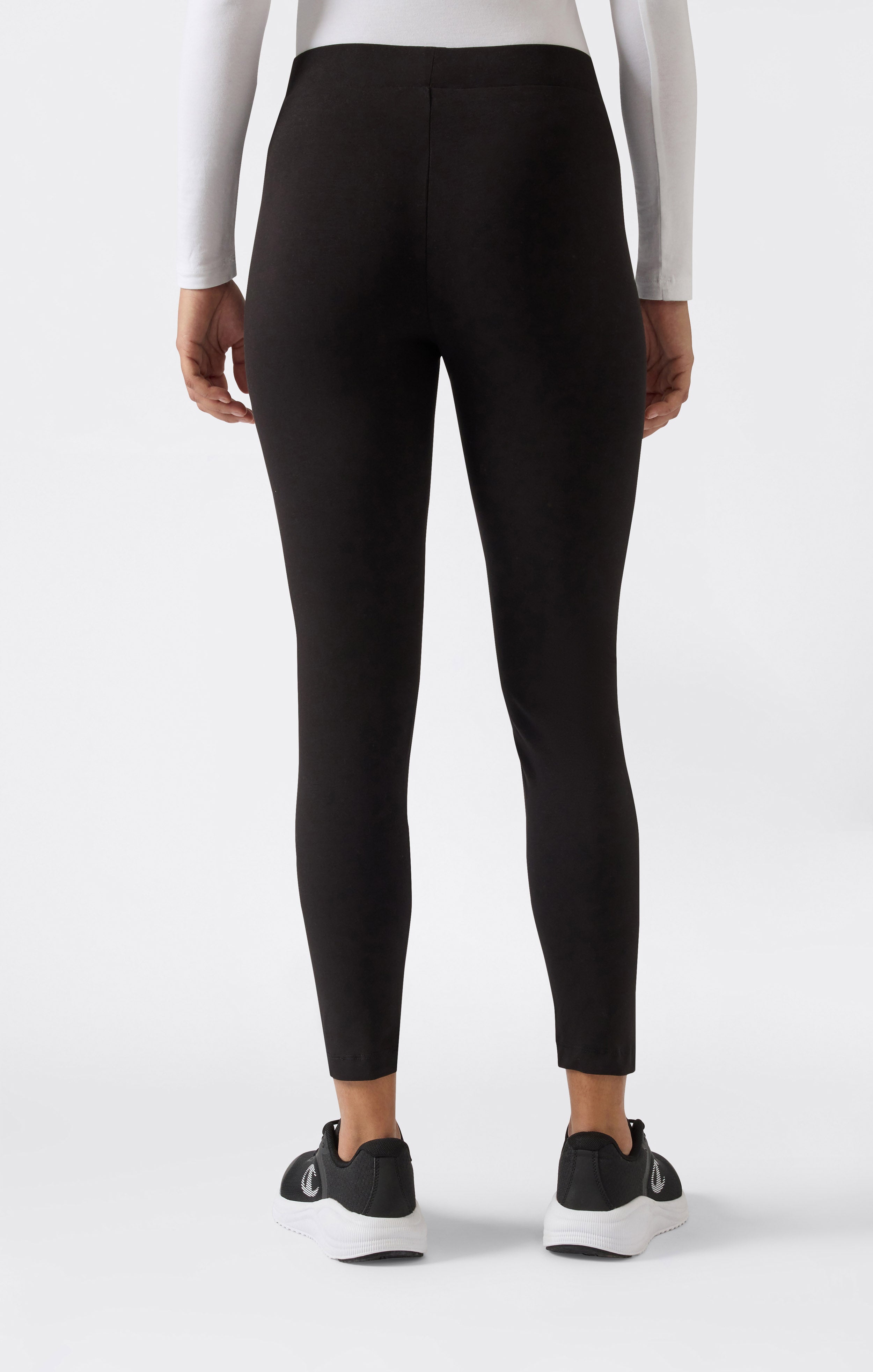 Women's Crop Leggings Script Logo