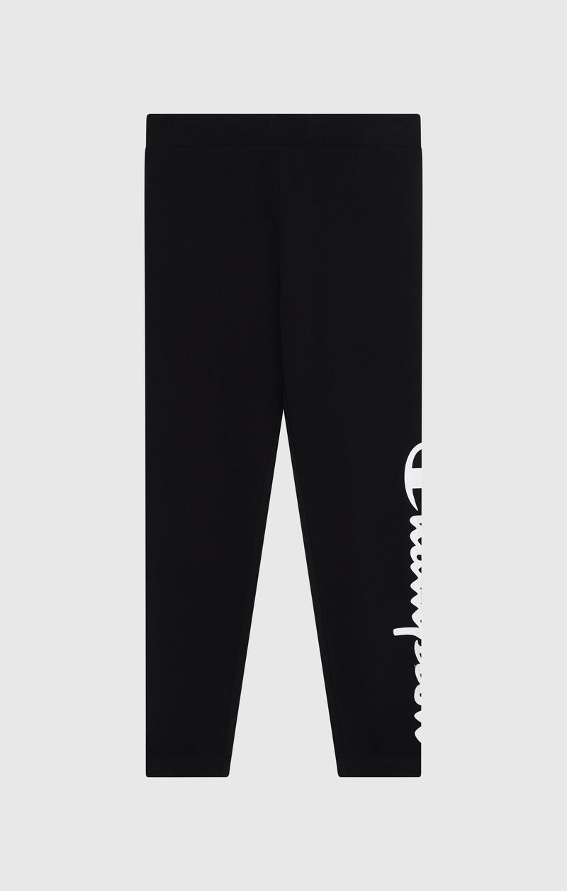 Women's Crop Leggings Script Logo