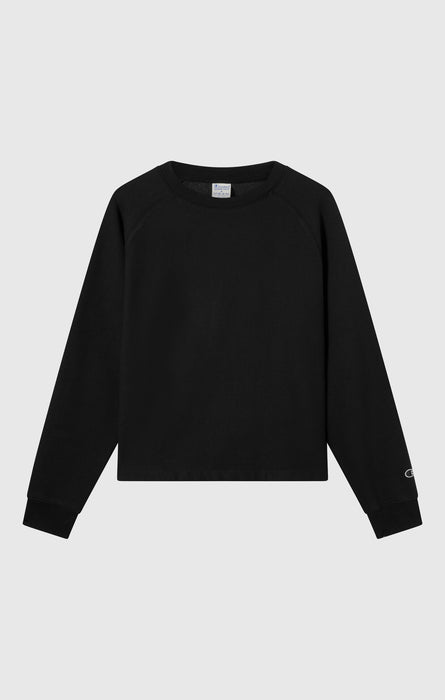 Women's Reverse Weave Washed Crewneck Sweatshirt – Loose Fit