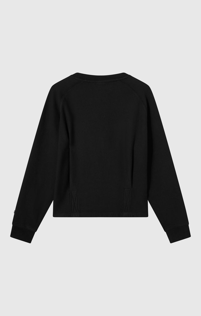 Sweatshirt mit Rundhalsausschnitt Reverse Weave lockere Passform im Washed-Look für Damen