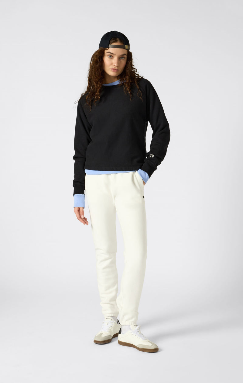 Sweatshirt mit Rundhalsausschnitt Reverse Weave lockere Passform im Washed-Look für Damen