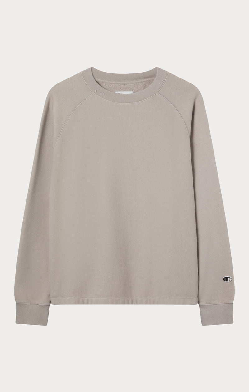 Felpa Donna girocollo Reverse Weave ampia effetto lavato
