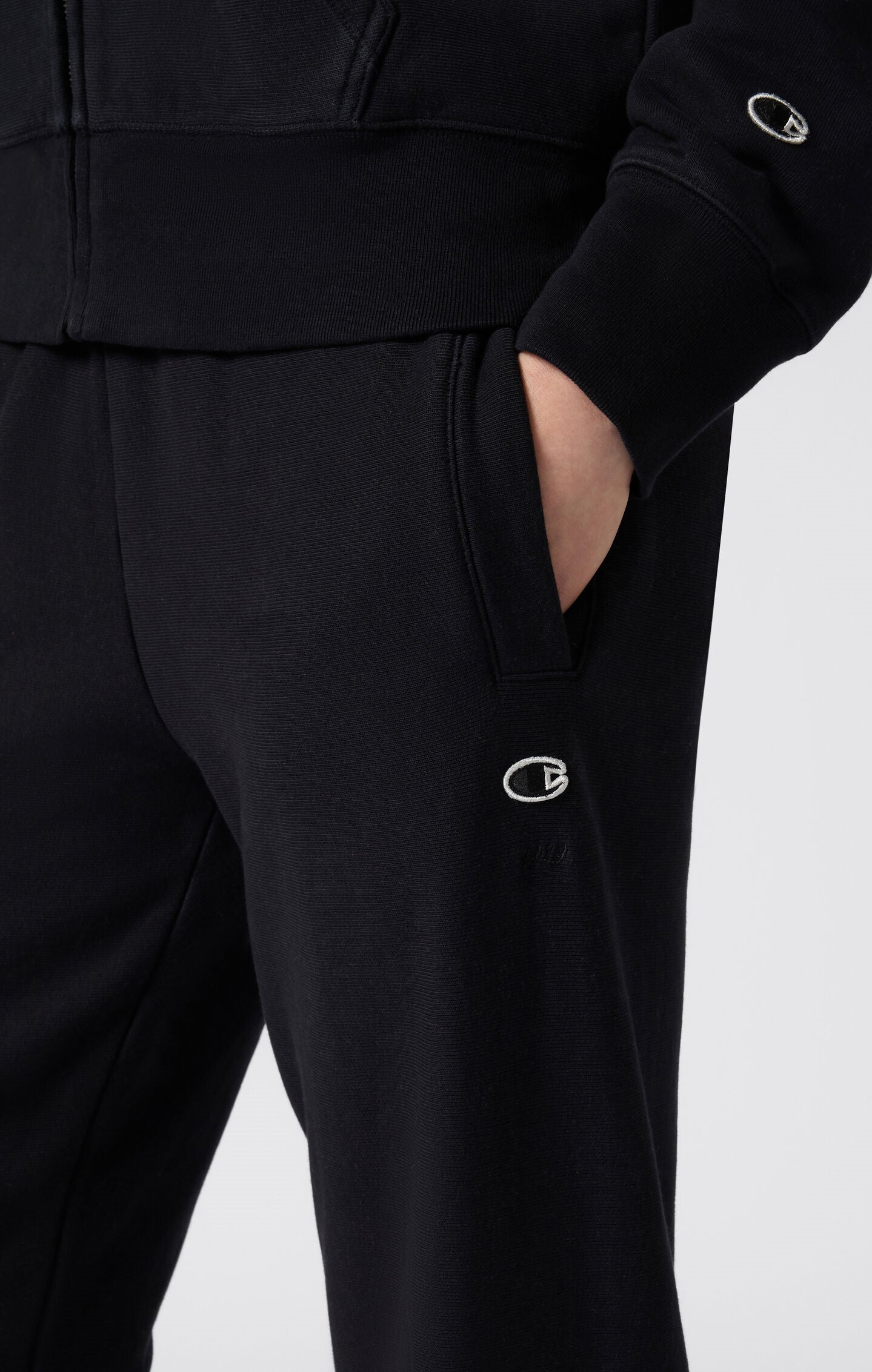 Women's Reverse Weave Washed Elastic Cuff Pants