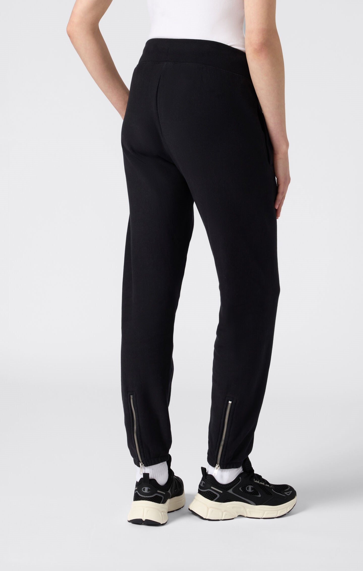 Women's Reverse Weave Washed Elastic Cuff Pants